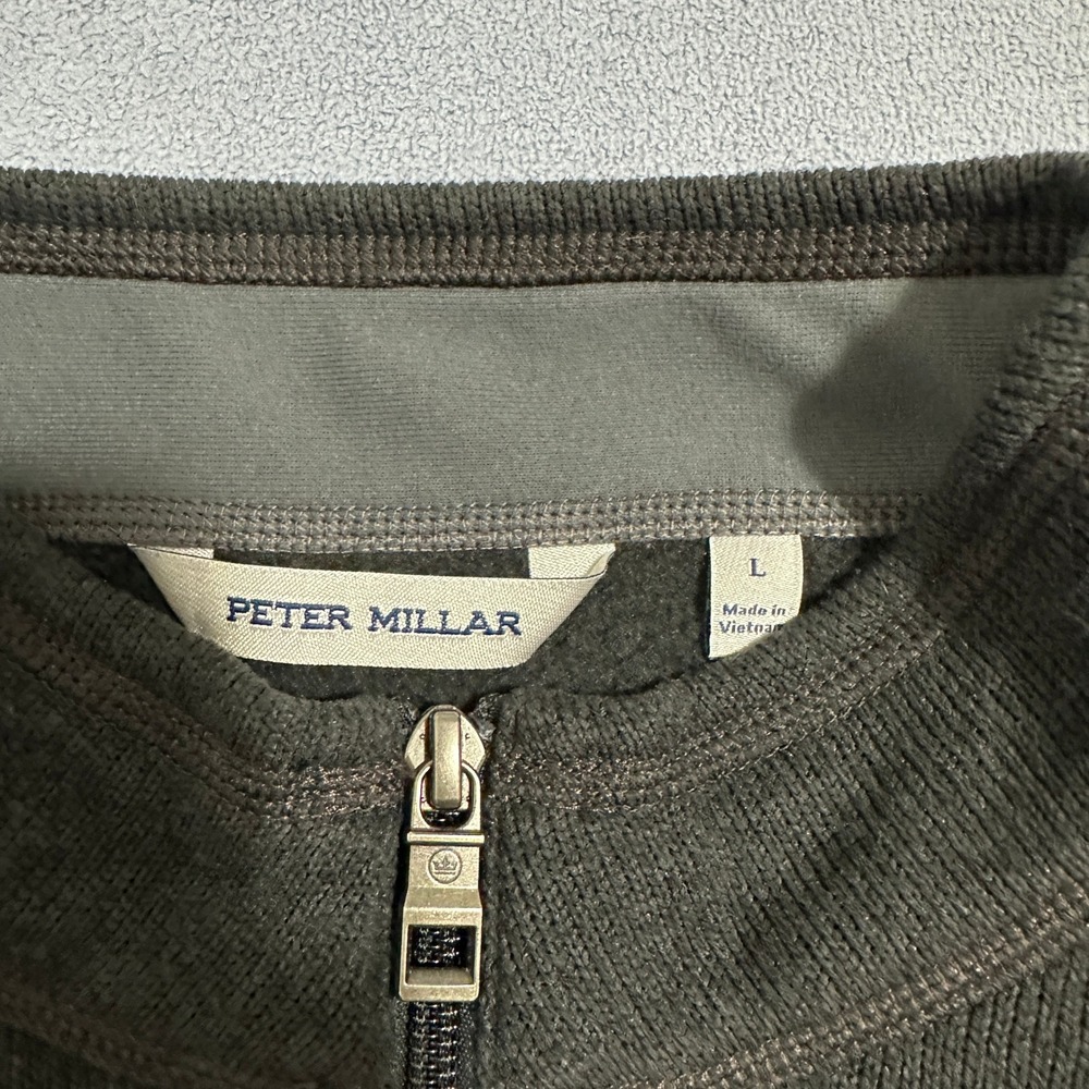 Peter Millar Ribbed Quarter Zip Pullover Sweater … - image 2